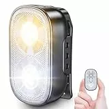 Glangeh X20 500LM Clip-Mini Taschenlampe Led Aufladbar mit Spot & Flood, 10 Modi Freihändige EDC-Taschenlampe- Lauflicht mit Langer Akkulaufzeit, IP65 Wasserdicht für Läufer/Notfall/Wandern/Camping