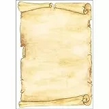SIGEL DP235 Motiv-Papier 'Pergament' Briefpapier 90 g DIN A4, 50 Blatt, aus nachhaltigem Papier