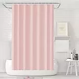 LUKDUNG 180x180 Badevorhang, Duschvorhang Anti-schimmel in Badezimmer, Vorhang für Badewanne Dusche aus Kunststoff Wasserdicht Waschbar, Waschbar PEVA Shower Curtain mit 12 Duschvorhangringe Rosa