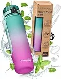 My Vesperbox® Trinkflasche Kinder [750ML] - Wasserflasche Kohlensäure Geeignet & Auslaufsicher - Water Bottle Kids - für Schule & Sport - Kinderflasche für Mädchen & Jungen - inkl. Ersatzdichtung