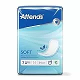 Attends Soft 7, Hygiene-Einlagen, bei schwerer Blasenschwäche, 4 x 34 St