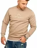 JACK & JONES Infinity Herren Sweatshirt Austin Pullover Sweater (DE/NL/SE/PL, Alphanumerisch, L, Regular, Regular, Dune)