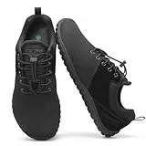 SAGUARO Barfußschuhe Herren Damen Minimalistische Barfussschuhe mit Breiter Zehenbox, Atmungsaktive Barefoot Sportschuhe,Outdoor Freizeitschuhe für Alltag,Fitness,Reisen,Walking Schwarz,Gr.46