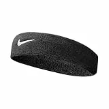 Nike Unisex Erwachsene Swoosh Headband/Stirnband, Schwarz (Black/White), Einheitsgröße
