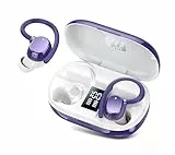 Bluetooth Kopfhörer Sport, 2025 In Ear Kopfhörer Kabellos Bluetooth 5.3, 128 Std Ultraleicht Earbuds mit Bügel, 2025 Noise Cancelling Ohrhörer, HiFi Stereo, IP7 Wasserdicht Joggen, LED Anzeige