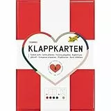 folia 150691 - Klappkarten CLASSIC, 220g/m², 6 Karten 10,5 x 14,8 cm und 6 Briefumschläge 11 x 15,5 cm in 6 leuchtenden Farben, für Gruß- und Glückwunschkarten