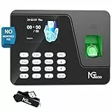 AS10 Uhr in Maschine für Mitarbeiter, kein Internet/Software erforderlich, Unterstützung für Feste Schichten, 1000 Fingerabdruck-Kapazität, biometrische und Passwortbesuchung, automatische