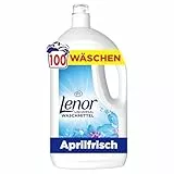 Lenor Universal Waschmittel Flüssig, 100 Waschgänge, Aprilfrisch, Lang Anhaltende Frische, Extra Geruchsabwehr Bei Kaltwäsche