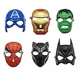 ZeiLaBang Kakadi 6 Stück Superhero Maske,Cosplay Masken,Cosplay Thema Geburtstage,Erwachsene für Maskerade,Tiermasken fürMädchen Junge Geburtstage Karneval Maskerade Rollenspiel