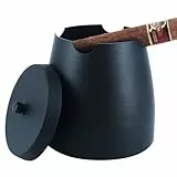Crefun Zigarrenaschenbecher Groß mit Deckel, Winddicht & Regensicher für Drinnen und Draußen, 4 Zigarrenhalter Abnehmbarer Mittelsteg Rutschfester Boden, Zigarren Zubehör Geschenk für Männer (X-Large)