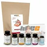 hCGC® StoffwechselBox | Effektive 21 Tage Stoffwechselkur | Whey Protein Pulver Erdbeere | Hormony Complex G B12 Tropfen | Für die hCG Diät