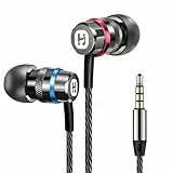 HIFI WALKER HiFi In-Ear Kopfhörer mit Kabel, 3,5 mm Ohrhörer mit 9,2 mm Dynamiktreiber, Aluminium-Gehäuse, Präziser Klang für MP3-Player, Laptop, PC und Tablet