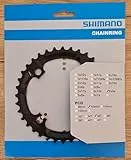 SHIMANO Kettenblatt Deore FC-M591 – 36 Zähne – 4-Loch – Schwarz, Y1LD98090