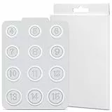 Smart Ring Sizing Kit Kompatibel mit Oura Ring 4 - Größe vor dem Kauf - Einzigartige Messklassifizierung für Smart Rings Größe 4/5/6/7/8/9/10/11/12/13/14/15 (Weiß)