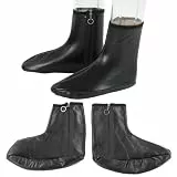 Hztyyier Muslimische Socken, Wasserdichte PU-Leder-Reißverschluss-Socken Islamische Thermische Gebets-Wintersocken für Männer und Frauen, 36-41