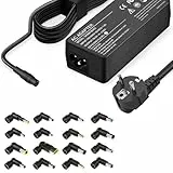 Universal-Ladegerät, 90 W, kompatibel mit HP Dell, Lenovo, Acer, Asus, Toshiba, Samsung, IBM, Sony, Fujitsu, Gateway, Notebook, Ultrabook, Chromebook, mit 16 Steckern