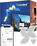 Nanoleaf Shapes Mini Triangle Erweiterungspack, 10 zusätzliche Dreieckigen LED Panels - Smarte Modulare RGBW WLAN 16 Mio. Farben Wandleuchte Innen, Musik & Bildschirm Sync, Funktioniert mit Alexa