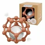 MCGMITT Baby Spielzeug - Rassel Beißring für Babys 3-12 Monate Greifling und Beißring Baby als Zahnungshilfe BPA-frei Silikon Sensorik Spielzeug Geschenk für Babys Geschenk (Caramel)