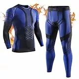 GarBull Thermounterwäsche Herren Skiunterwäsche Warme Thermo Unterwäsche Set, Atmungsaktiv Schnelltrocknend Thermowäsche Sport Thermounterhose für Männer