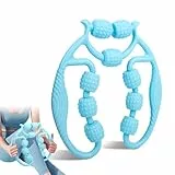 QOUBNIC Faszienrolle, Massageroller Beine Fitness-Rolle Faszienrollen mit 3D-Texturmassage, Beinmassagegerät Blackroll für Beine rücken wirbelsäule Rücken