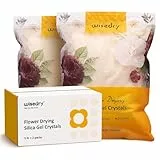 Wisedry Silica Gel Blumen Trocknen 10 LBS (4,5 kg), Kieselgel Trockenmittel für Trockenblumen, 2 Packungen mit je 2,3 kg, mit Indikator, wiederverwendbar