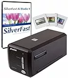 Plustek OpticFilm 8300i Ai - Digital Film- und Diascanner, Konvertiert 35mm Negativ und Dia, inkl. SilverFast Ai Studio 9 und Erweiterte IT8 Farbkalibrierung Targets(3 Dia)