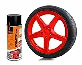 Foliatec Sprühfolie Auto Felgenfolie Sprüh Lack Spraydose Abziehbar, Gute Deckkraft, rot glänzend, 1x 400ml