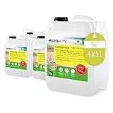 4 x 5 L Microactiv Steinreiniger/Grünbelag Entferner Konzentrat gegen Moos, Algen und Grünbelag