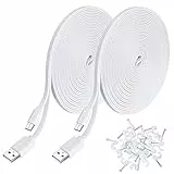 USB-Verlängerungskabel für Yi Kamera, WyzeCam, Oculus Go, Echo Dot Kid Edition, Wyze Cam, Arlo Pro Q, Blink, Furbo Dog, Kasa Cam, PS4, YI Dome Home Security Kamera Ladekabel…