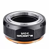 K&F CONCEPT M10105 M42-NEX Hochpräziser Objektivadapter, Sekundäre Oxidation Adapter Ring, Sony NEX Adapter, Objektiv Adapterring für M42 Objektiv auf Sony NEX E-Mount Kamera