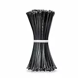 Beshine Kabelbinder 200mm x 3.6mm 500 Stück, Nylon, UV-Beständig - Schwarz