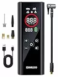 GOOLOO AP150 PRO Fahrradpumpe Elektrisch Luftpumpe Fahrrad Akku Luftkompressor, 7500mAh Akku Luftpumpe mit Autoabschaltung, Farbdisplay & LED-Leuchte, für Autoreifen, Motorrad, Ball & Schwimmring