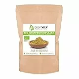 Bio Hanfprotein Pulver 1000g | Premium Qualität - hoher Proteingehalt/natürliches Protein/GreatVita