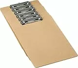 Amazon Basics Hartplatten-Klemmbrett - 6er-Packung, Braun