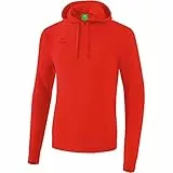 Erima Herren Basic Kapuzen Sweatshirt (2072016), rot, M