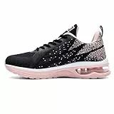 MAFEKE Damen Air Athletic Laufschuhe Mode Tennis Atmungsaktiv Leichte Walking Sneakers, Peachblack, 40.5 EU