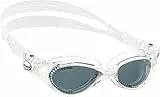 CRESSI Lady Flash Goggles Clear/Clear White_Tinted Lens - Damen Schwimmbrille mit separatem Okular Anti Beschlag, Anti Kratz und Anti UV Gläsern, Klar/Klar Weiß_Getönte Linse , Einheitsgröße