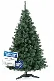 DecoKing Künstlicher Weihnachtsbaum 250 cm - Tannenbaum künstlich inkl. Stabiler Ständer, Ø 130 cm, einfach aufzubauen - Christbaum Tanne unecht Grün Hergestellt in der EU, Lena