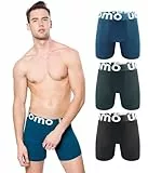 Trendy Boy Herren Extra-Lang Boxershorts – Baumwolle Stretch Boxers, 3er-Pack Klassische Passform (13034-C1, 4XL)