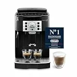 De’Longhi Magnifica S - Perfetto Kaffeevollautomat mit klassischem Milchaufschäumer, Espresso- und Cappuccino Kaffeemaschine, Bedienfeld mit Tasten, Schwarz (ECAM22.110.B)