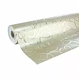Clairefontaine 211892C Geschenkpapier Premium (50x0,70m, 80g/qm mit PP-Film) 1 Rolle Arabesque Gold