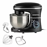 GOURMETmaxx Küchenmaschine mit Knet- und Rührfunktion | Leistungsstarke Küchenmaschine mit großer 5 Liter Edelstahlschüssel und Direktantrieb | Inkl. Rühraufsatz, Knethaken & Schneebesen [1.500 Watt]