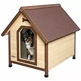 Kerbl Pet Hundehütte 4-Seasons, Hundehaus, 100x83x94cm, Holz, Kunststoff, Hunde, wetterfestes Dach, wärme- und kälteisoliert