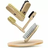 Lenzen Schuh Reinigung - Shoe Cleaning Kit - Schuhpflegesets vom Schuhprofi - mit Wildleder Reiniger & Sneaker Cleaner - Wildleder Bürste & Sneaker Reiniger - Schuhpflege (Schuhbürsten-Set)
