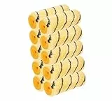 HARDY WORKING TOOLS 10x Malerwalze 18cm, Florhöhe 13mm, Durchmesse 48mm, Farbrolle, Malerrolle, Farbwalze, gelb-weiß