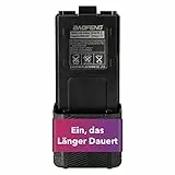 MIRKIT - BAOFENG Akku BL-5 L - 3800 mAh Li-Ion BAOFENG Erweiterte Akku kompatibel mit UV-mk5 BF-8HP UV-mk5X3 RD-mk5 UV-mk5TP UV-mk5+, UV-5X3 Zwei-Wege-Funkgeräte, Baofeng UV-5R
