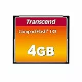 Transcend CFCard 4GB 133x, TS4GCF133, Schwarz