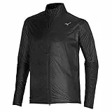 Mizuno Herren Aero Jacke Laufjacke, Schwarz, M