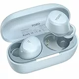 TOZO A1 In-Ear Kopfhörer Kabellos Bluetooth 5.3 mit 2 Mikrofonen für KI-Anrufe, App-Steuerung, 30 Std. Wiedergabe, IPX5 Wasserdicht, Tiefer Bass, Leicht und Bequem für kleine Ohren – Blau