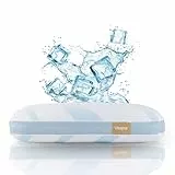 Vitapur Memosilver Premium Kissen 40x60 - Kühlkissen mit Silberionen | Orthopädischer Komfort gegen Nackenschmerzen | Kopfkissen mit Kühlfunktion für heiße Nächte | Cooling Pillow